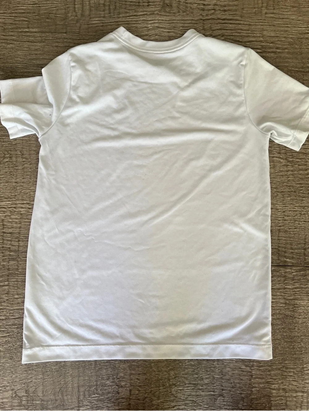 Nike White Short Sleeve Tee with Black Swoosh